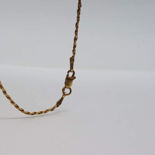 CRG TGN 14k Gold Religious Pendant Necklace 5.1g image number 4