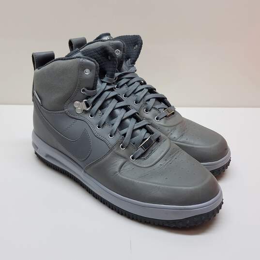 kondom ondsindet Lænestol Buy the Nike Air Lunar Force 1 MID HYP High City Sneakerboot Grey Boot  Men's Size 12.5 | GoodwillFinds