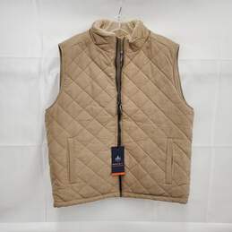 NWT Rainforest WM's Hazelnut Polyester Blend Beige Puffer Vest Size M