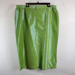 Unbranded Women Green Skirt Sz 22 alternative image