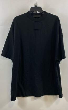 Essentials Fear Of God Mens Black Short Sleeve Crew Neck Pullover T-Shirt Size L