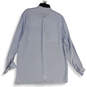 NWT Mens Blue Linen Long Sleeve Collared Classic Button-Up Shirt Size 4 image number 2