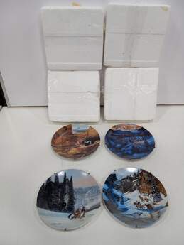 Bundle of 4 Assorted Bev Doolittle Collectors Decorative Plates