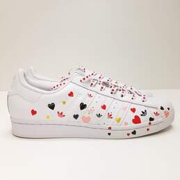 Adidas Superstar Valentine's Day Women's Shoes White Size 9.5