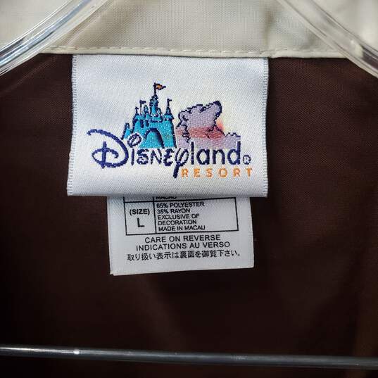 Disneyland Resort Men's Grumpy's Tavern Bowling Shirt Button Up Size Large image number 7