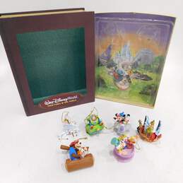 Rare Walt Disney World FOUR PARKS ONE WORLD Storybook Ornaments Set of 6