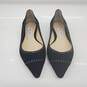 Jimmy Choo Women's Black Suede Studded Pointed Toe Flats Size 9 AUTHENTICATED image number 1