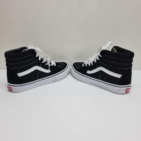 Vans Sk8-Hi Sneakers High Tops in Black/White Men's 7.5 Women's 9 image number 4