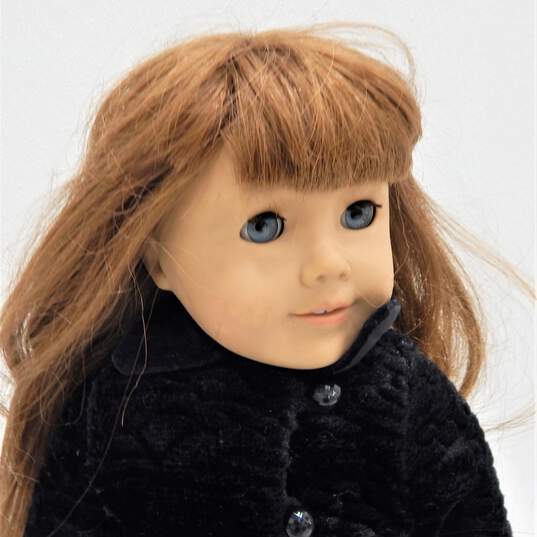 Pleasant Company American Girl Doll Blue Eyes Red Hair W/ Rebecca's Winter Coat image number 2