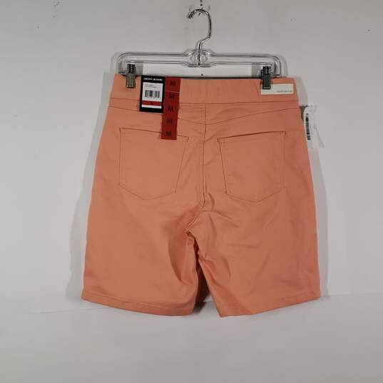 NWT Womens Comfort Stretch Flat Front Elastic Waist Pull-On Bermuda Shorts Sz M image number 2