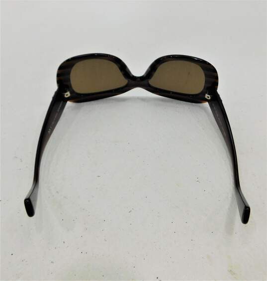 VERSACE Medusa Glitter 4317 'Brown Rule Black' 5187/73 Stripe Sunglasses with COA image number 5