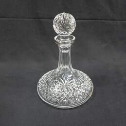 Vintage Large Crystal Decanter w/ Stopper Wine Cordial