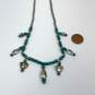 Designer Brighton Silver-Tone Turquoise Beads Charm Statement Necklace image number 3