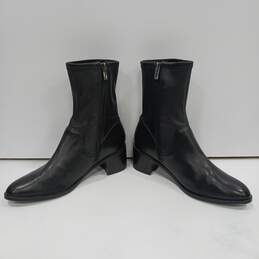 Clarks Women's Poise Leah Soft Black Leather Mid-Calf Boots Size 8.5M alternative image