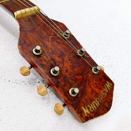 VNTG Washburn Acoustic Guitar w/ Unusual Bridge (Parts and Repair) alternative image