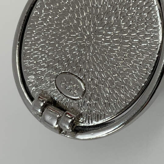 Designer Joan Rivers Silver-Tone Black Onyx Gemstone Chain Pendant image number 4