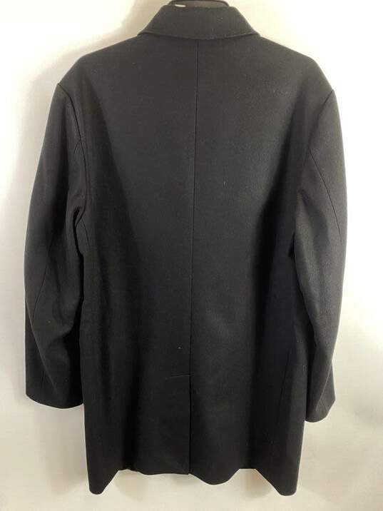 7 For All Mankind Women Black Trench Coat L image number 2