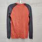 Lululemon Athletica WM's Run Swiftly Gray & Pink T-Shirt w Thumb Holes Size S image number 2