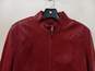 Wilsons Women's Red Leather Jacket Size M image number 5