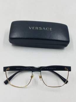 Versace Gold Browline Eyeglasses