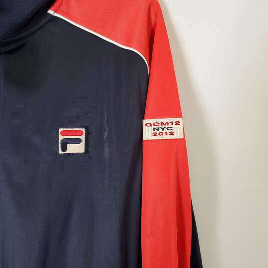 Fila Men Navy/Red Zip-Up Track Jacket NWT sz XL image number 6