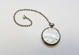 Antique Elgin National Watch Co. Coin Silver 1800s Key Wind Pocket Watch 133.9g