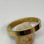 Designer J. Crew Gold-Tone Round Shape Hinged Fashionable Bangle Bracelet image number 1