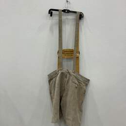 Bavaria Trachten Mens Gray Suede Lederhosen Shorts Size 40 With Suspender alternative image