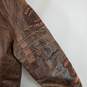 Bare Fox Vintage Men's Brown Leather Jacket SZ 2XL NWT image number 17