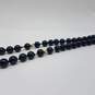 14k Gold Onyx Beaded Necklace 36.7g image number 2