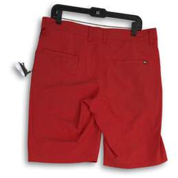 NWT Travis Matthew Mens Red Slash Pocket Flat Front Chino Shorts Size 34 alternative image