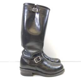 Chippewa Black Leather Tall Knee Riding Boots Men's Size 9 D