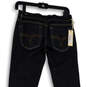 NWT Womens Blue Denim Dark Wash Straight Leg Jeans Size W27 L34 image number 2