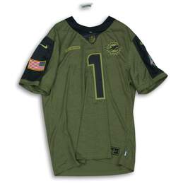 Nike NFL Mens Green Black Dolphins Jersey #1 Tagovailoa Size XL