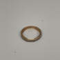 Designer Pandora ALE Gold-Tone Cubic Zirconia Round Shape Band Ring image number 4