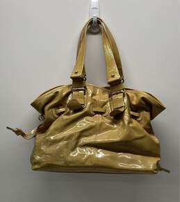 Dooney & Bourke Yellow Patent Leather Drawstring Tote Bag alternative image