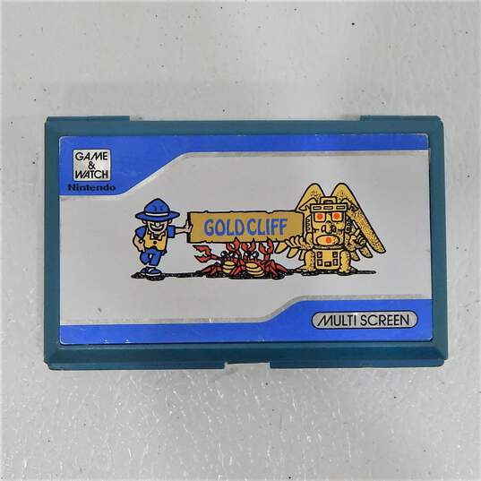 Vintage Nintendo Game & Watch Gold Cliff Multi Screen Handheld Video Game image number 2