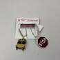 NWT Designer Betsey Johnson Gold-Tone Bus & Stop Mismatch Dangle Earrings image number 2