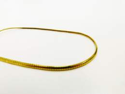 10K Yellow Gold Omega Collar Chain Necklace 19.0g alternative image