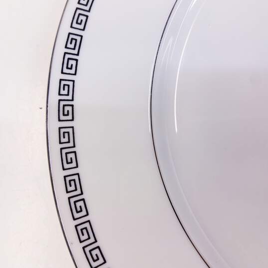Crown Empire Fine China Marquis Platinum Rim Dinner Plates Lot Of 8 image number 5