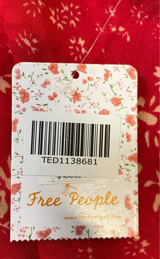 Free People Women's Raspberry Floral Maxi Dress- XS image number 4