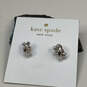 Designer Kate Spade Silver-Tone Fashionable Sailors Knot Stud Earrings image number 1