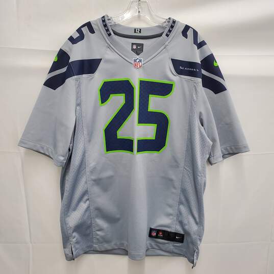 Nike NFL Players #25 Richard Sherman Seattle Seahawk's On Field Jersey Size L/G image number 1