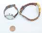 2 - Women's VNTG Fossil Brown Leather Analog Watches image number 7