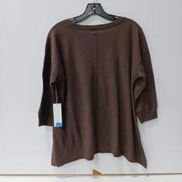 Cozy Kate Brown Long Sleeve Shirt Size S NWT alternative image