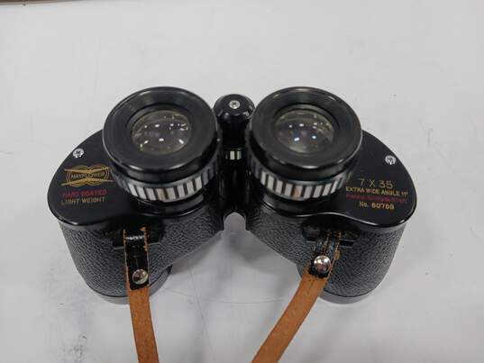 Vintage Mayflower 7x35 Binoculars w/Black Leather Case image number 4