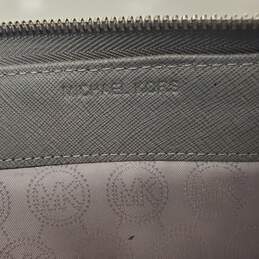 Michael Kors Gray Saffiano Leather Large Zip Around Wallet alternative image