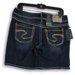 NWT Silver Jeans Co. Womens Blue Suki Mid-Rise Curvy Fit Bermuda Shorts Size 29 alternative image