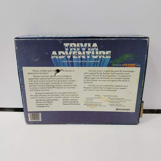 Vintage Pressman Trivia Adventure Board Game IOB image number 2