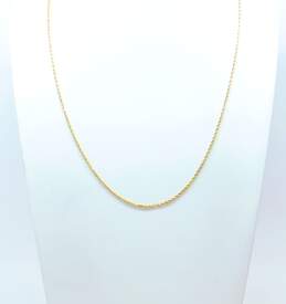 14k Yellow Gold Twisted Rope Chain Necklace For Repair 5.5g